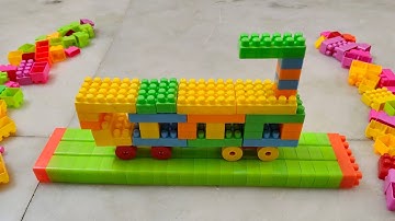 Satisfying DIY Train ASMR/ Building Blocks/block game/lego building fun#asmr#buildingblocks#lego