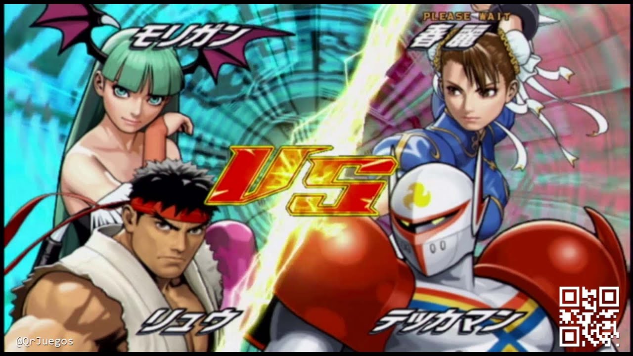 Tatsunoko VS Capcom - Morrigan - Ryu VS ChunLi - Tekkaman - YouTube