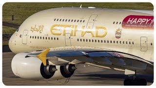 Download Lagu ETIHAD Airways Airbus A380 Takeoff \u0026 Landing | Sydney Airport Plane Spotting | A6-APE MP3