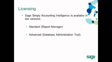Sage Simply Accounting - Tour of Functionality - Licensing