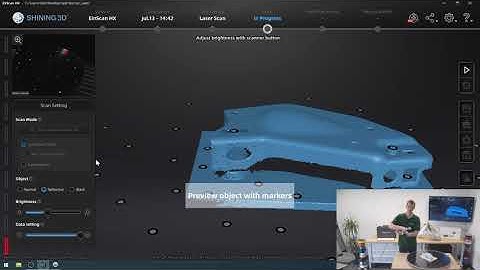 3D Scanning with Shining3D EinScan HX Laser Scan Part 2   Verisurf test object