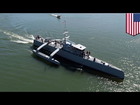Military technology 2017: DARPA testing robot warship that can hunt enemy submarines – TomoNews