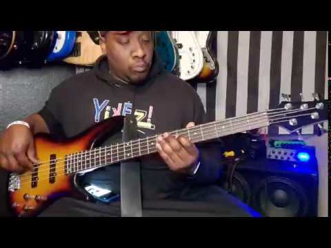 "this-christmas"-bass-cover-snippet-|glarry-gib-5-string-bass