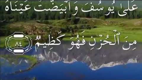 سورة يوسف صفحة ٢٤٥ مكتوبة مكررة بصوت سعد الغامدي