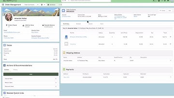 Salesforce Order Management demo