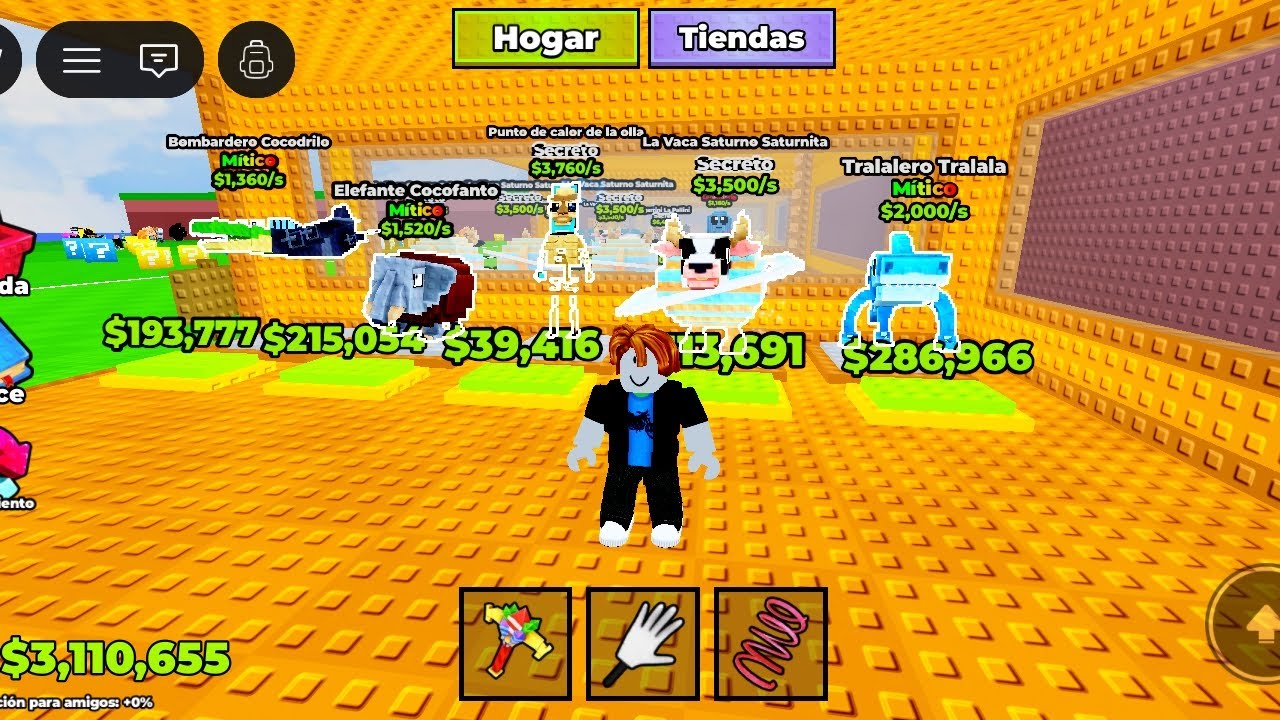 Regalando brainrot  y disfrutando el juego -LUCKY BLOCK 