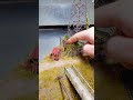 自然に侵食された鉄塔と廃車【3Dプリンターで作るジオラマ】 #植物 #ミニチュア #すすき