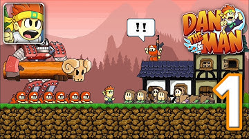 Dan The Man - Gameplay Walkthrough Part 1 - Stage 0 : Level 1 (iOS, Android)
