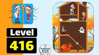 Home Pin - How to Loot? - Pull Pin Puzzle Level 416 Walkthrough Gameplay