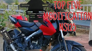 TOP FIVE MODIFICATION NS125‼️ FULL MODIFIED NS125‼️ SOUND CHANGE NS125‼️SC PROJECT EXAUST‼️ NS125