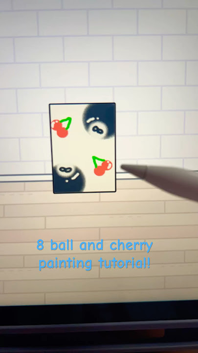 8 ball and cherry painting in @tocaboca  tutorial!