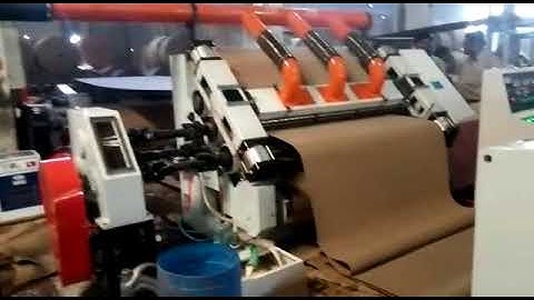 2 ply corrugated board making machine with stacker