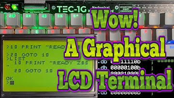 Terminal-emulatie op een grafisch LCD-scherm met de Z80