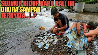 GEMETAR!!! Temukan Uang Segepok Dalam Plastik Penuh Lumpur Saat Serok Udang Sungai