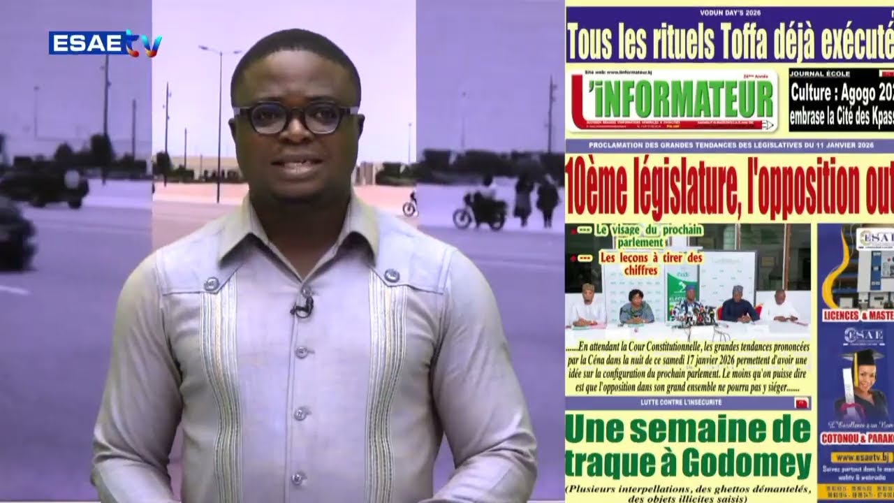 LA UNE DES JOURNAUX DU LUNDI 19 JANVIER 2026