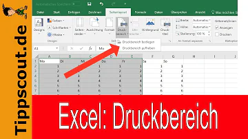 Wie Druckbereich bei Excel festlegen?