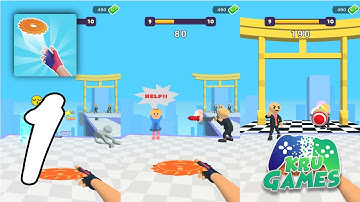 Slice Disc 3D! Gameplay #1 All Levels (Android, IOS)