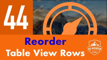 Reorder Table View Rows - Part 44 - Itinerary App (iOS, Xcode 10, Swift 5)