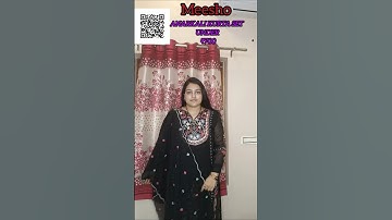 Scan QR code for product link 🔗🔗🔗/Meesho  black anarkali kurta set under ₹ 700 @meeshoapp