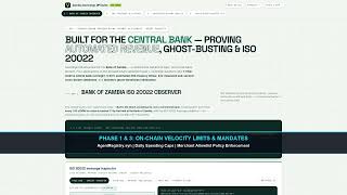 SynapticChain: Citi OpenEAGO Layer-1 Reference Standard & ISO 20022 Clearing (FINOS)