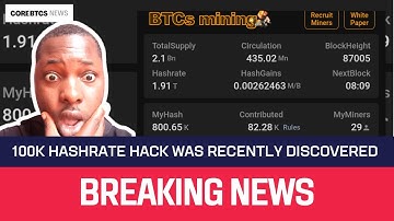 How To Use This Secret Satoshi Core BTCs Mining Hack (100k Hash)