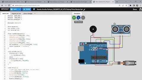 Simulasi Palang Pintu Kereta Api menggunakan Arduino Uno
