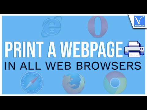 How to Print web page in all Web Browsers: Ways - YouTube