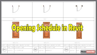 Opening (Door) Schedule | In Revit