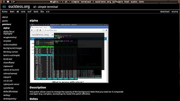 #1 Alpha patch for st terminal.