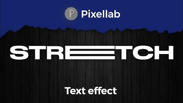 STRETCH Text effect in Pixellab | Pixellab tutorial