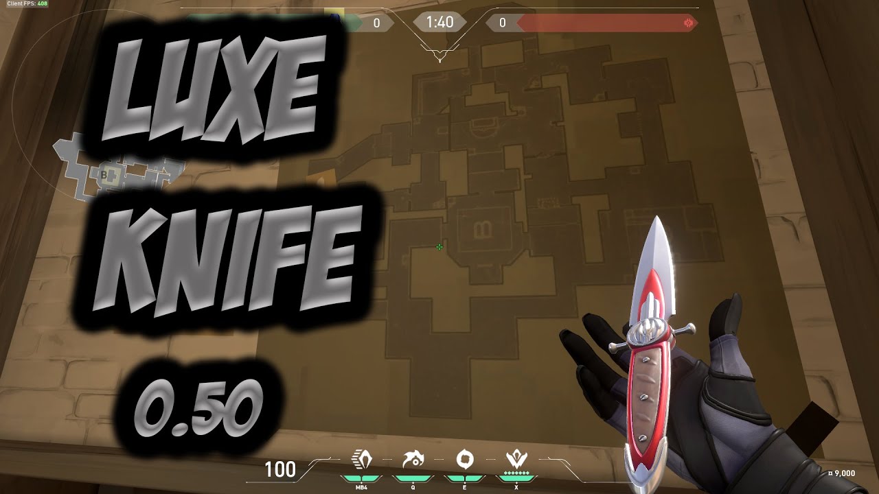 Valorant Luxe Knife Gameplay (UPDATED) YouTube