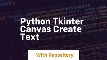 python tkinter canvas create text