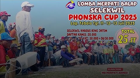 Lomba merpati balap selekwil Phonska cup 2025 hari Jumat 500 meter lapangan tebalo Gresik 