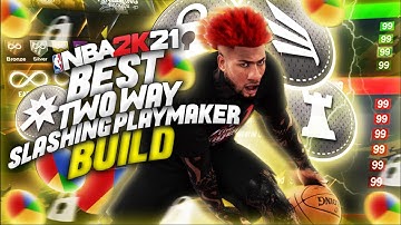 THE NEW 2K21 2-WAY SLASHING PLAYMAKER IS CRAZY! STAX REVEALS THE BEST 2 WAY BUILD W/ CONTACT DUNKS