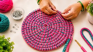 पायदान बनाने का आसान तरीका, How to make doormat, Doormat design, Doormat kese bnaye ✨