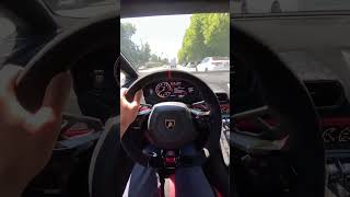 POV Blue Huracan Performante Cold Start + Drive #shorts