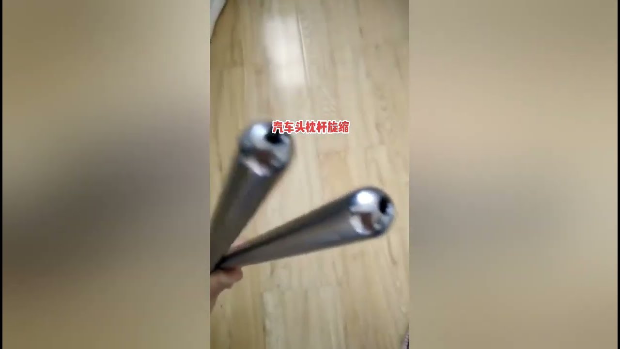 automotive headrest tube end forming， headrest rotary rounding