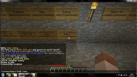 How To Tutorials: Install CommandSigns plugin on Minecraft Craftbukkit server