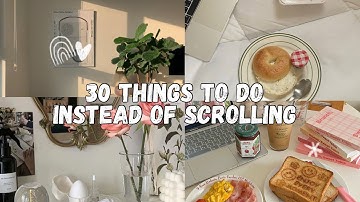 30 things to do instead of scrolling  ‧₊ ᵎᵎ 🍒 ⋅ ˚✮ #aesthetic #productive #hobbies