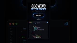 Glowing Button Border Using HTML & CSS | CSS Button Animation | MERN Stack Developer Course #shorts