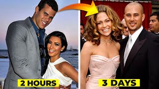 Short-Lived: Top 10 Celeb Marriages Lasting Days