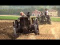 Aratura d'epoca Confortino - CAT, cingolati FIAT, Landini testacalda | Old tractors plowing & sound