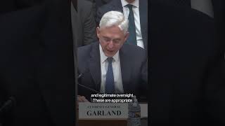 Garland Vows Justice Department Won't Back Down or Be Intimidated