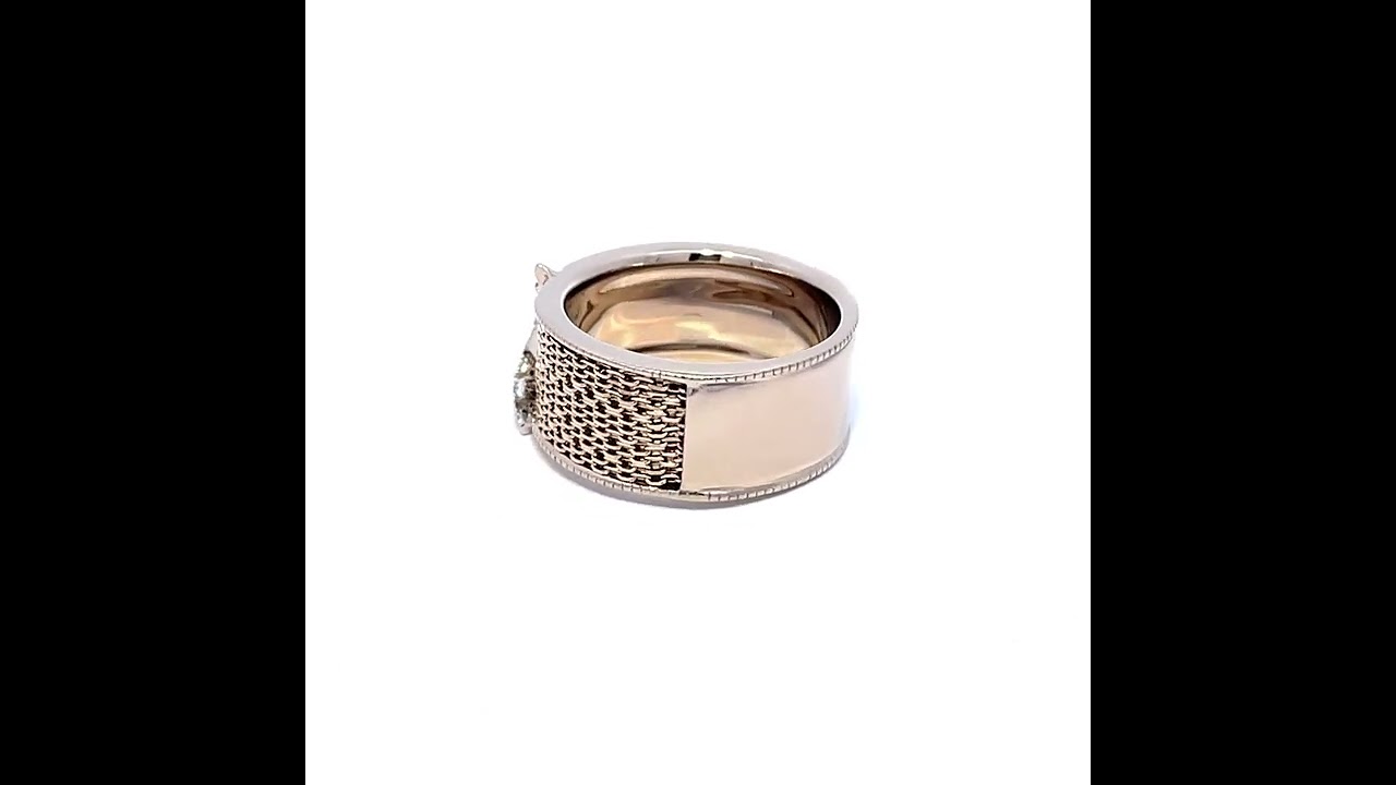 Kashikey Brown Diamond Naked Ring Diamond K18 Brown Gold Pt900 