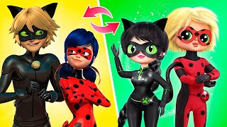 Lady Bug en Cat Noir: Superkracht Wissel 28 LOL OMG DIYs