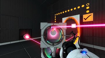Portal 2 map - 12 Angry tests part 2 - Lasers Are a Girl
