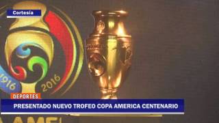 Presentado nuevo trofeo copa América Centenario