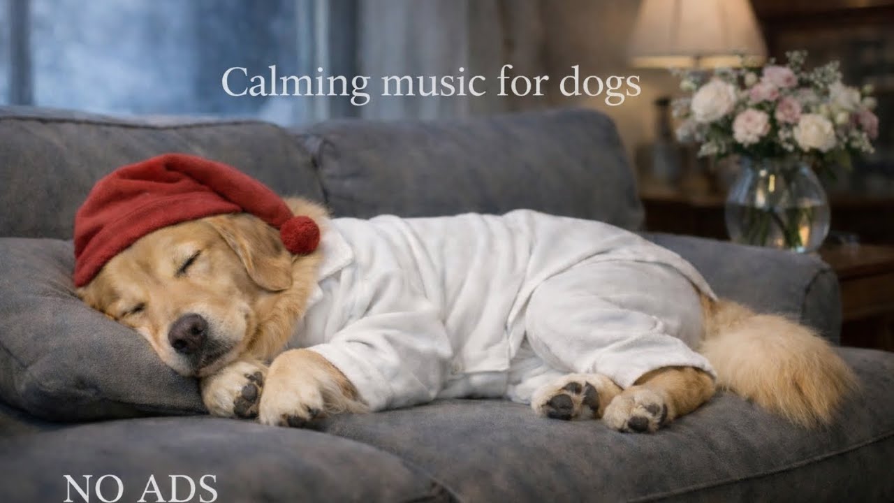 3 hours of Dog Anxiety Relief Music💕🐕🎶 – Gentle Piano & Rain/separation anxiety relief 🐶💖