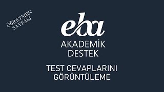 EBA Akademik Destek - Test Cevaplarını Görüntüleme screenshot 3