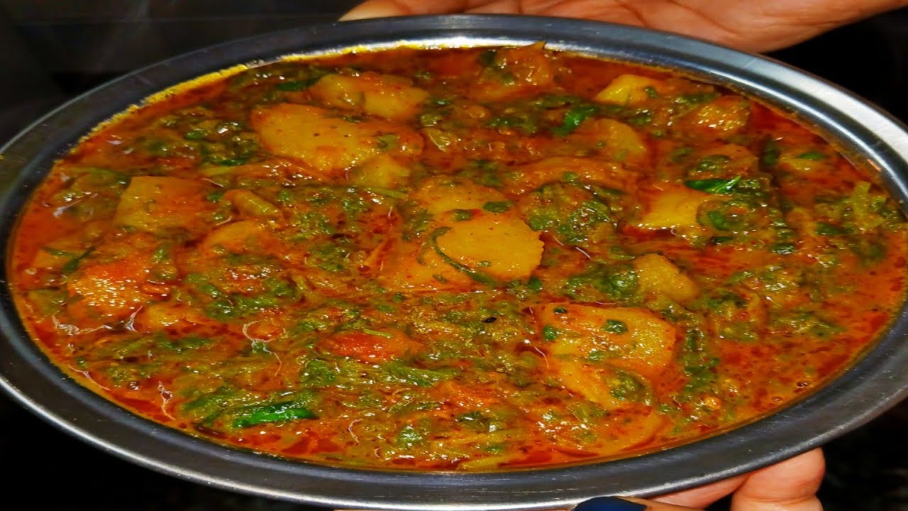 Aloo Palak Ki Sabji 😋 | ढाबा स्टाइल ऐसा स्वाद जो उंगलियाँ चाटने पर मजबूर कर दे 👌| Aloo Palak Recipe